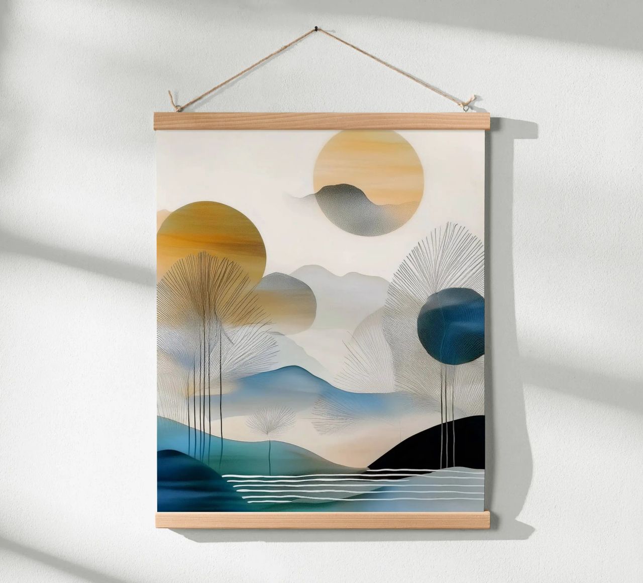 Landscape, abstract, art #5 poster by Hightown Design