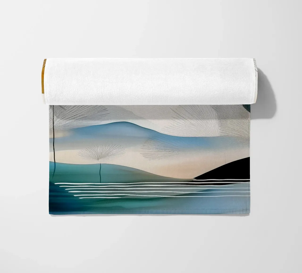 Landscape, abstract, art #5 telo mare da Hightown Design
