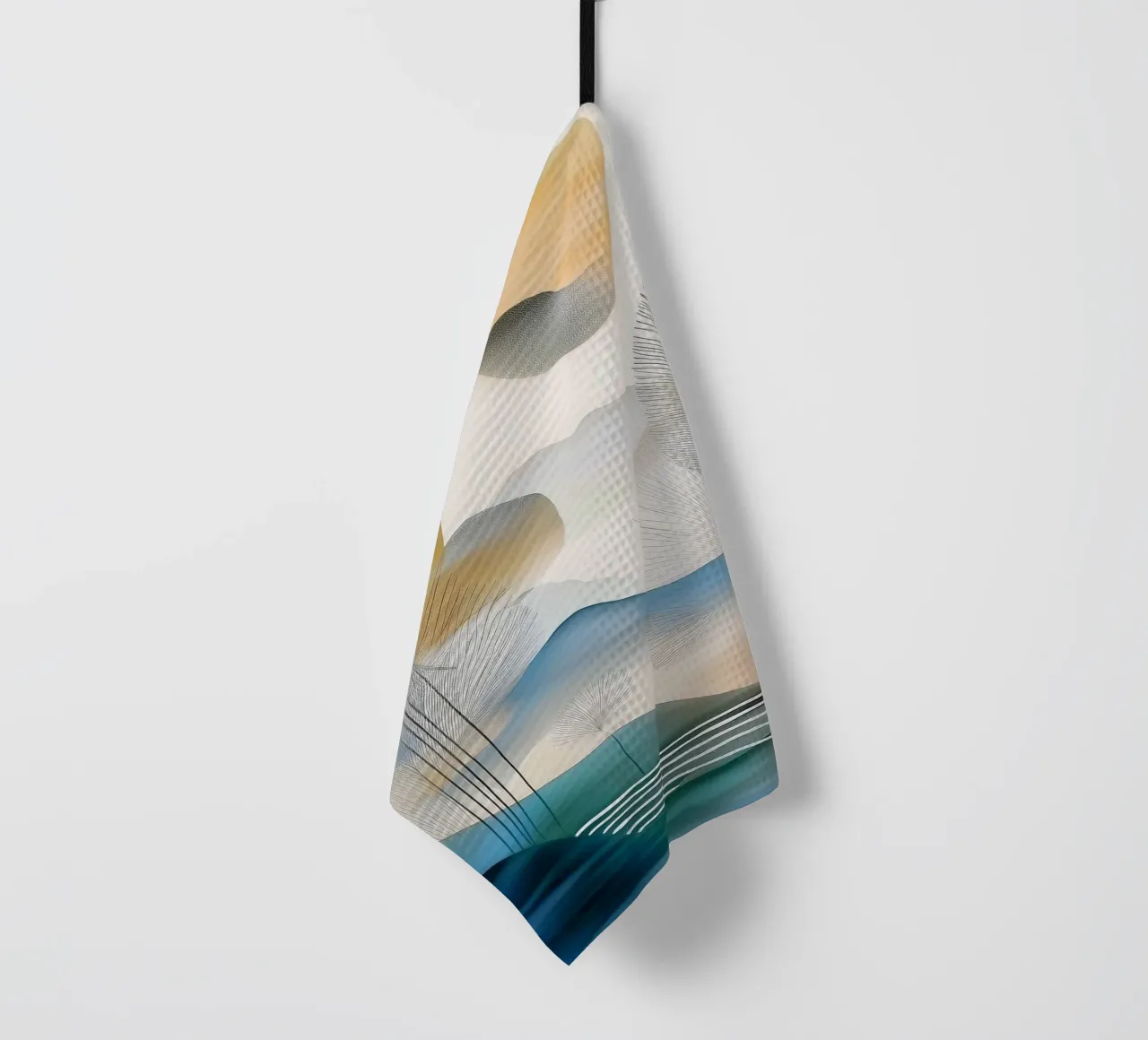 Landscape, abstract, art #5 Geschirrtuch von Hightown Design