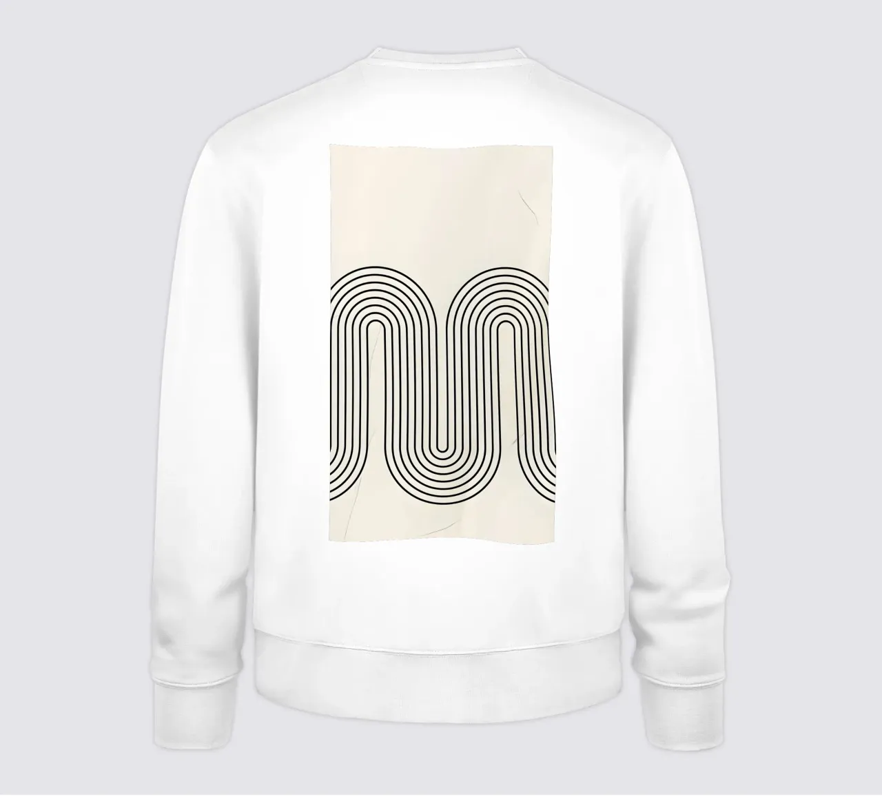 Modern aesthetics - Abstract waveforms sweatshirt by Kunst und Kontrast