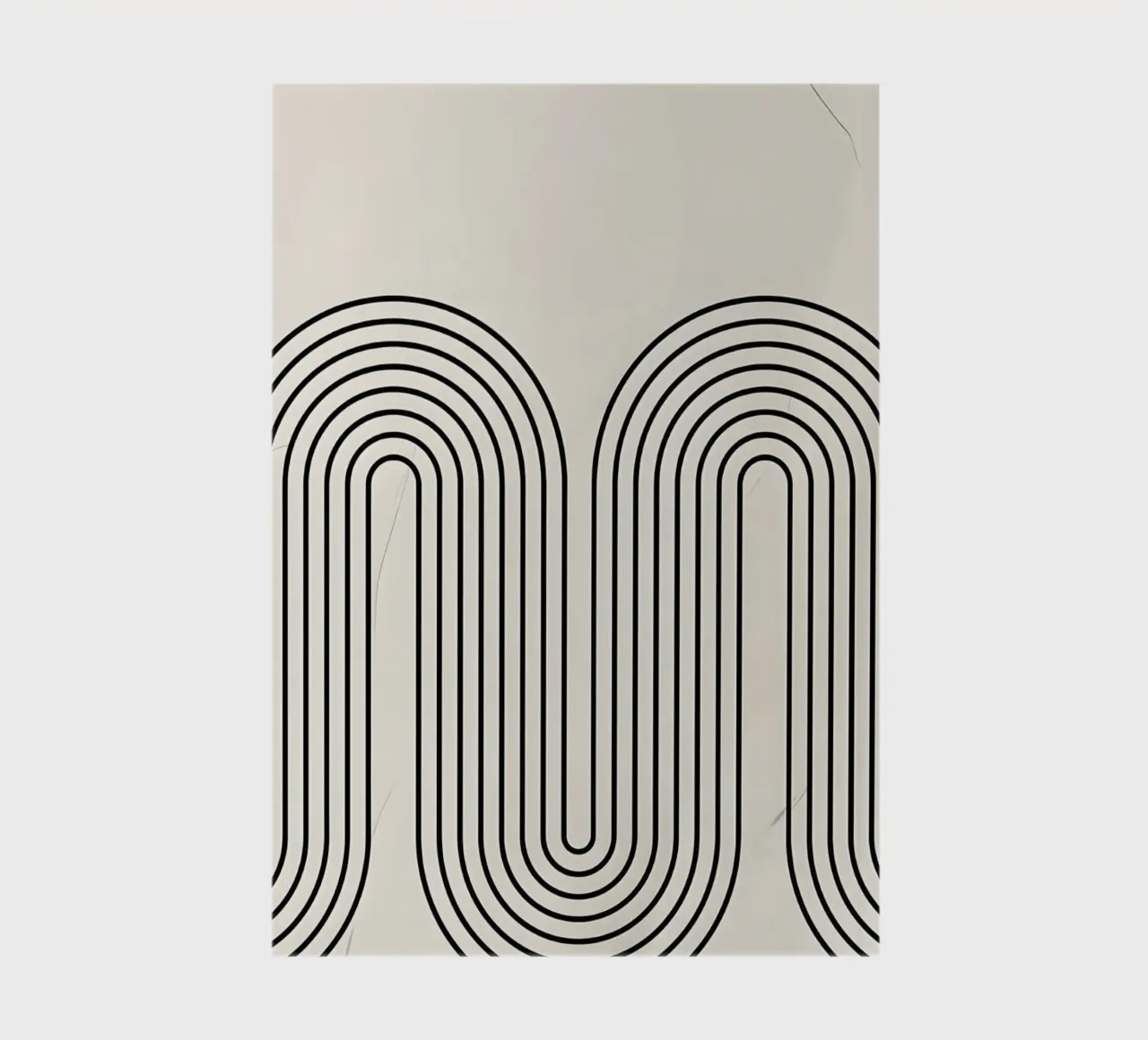 Modern aesthetics - Abstract waveforms notebook by Kunst und Kontrast