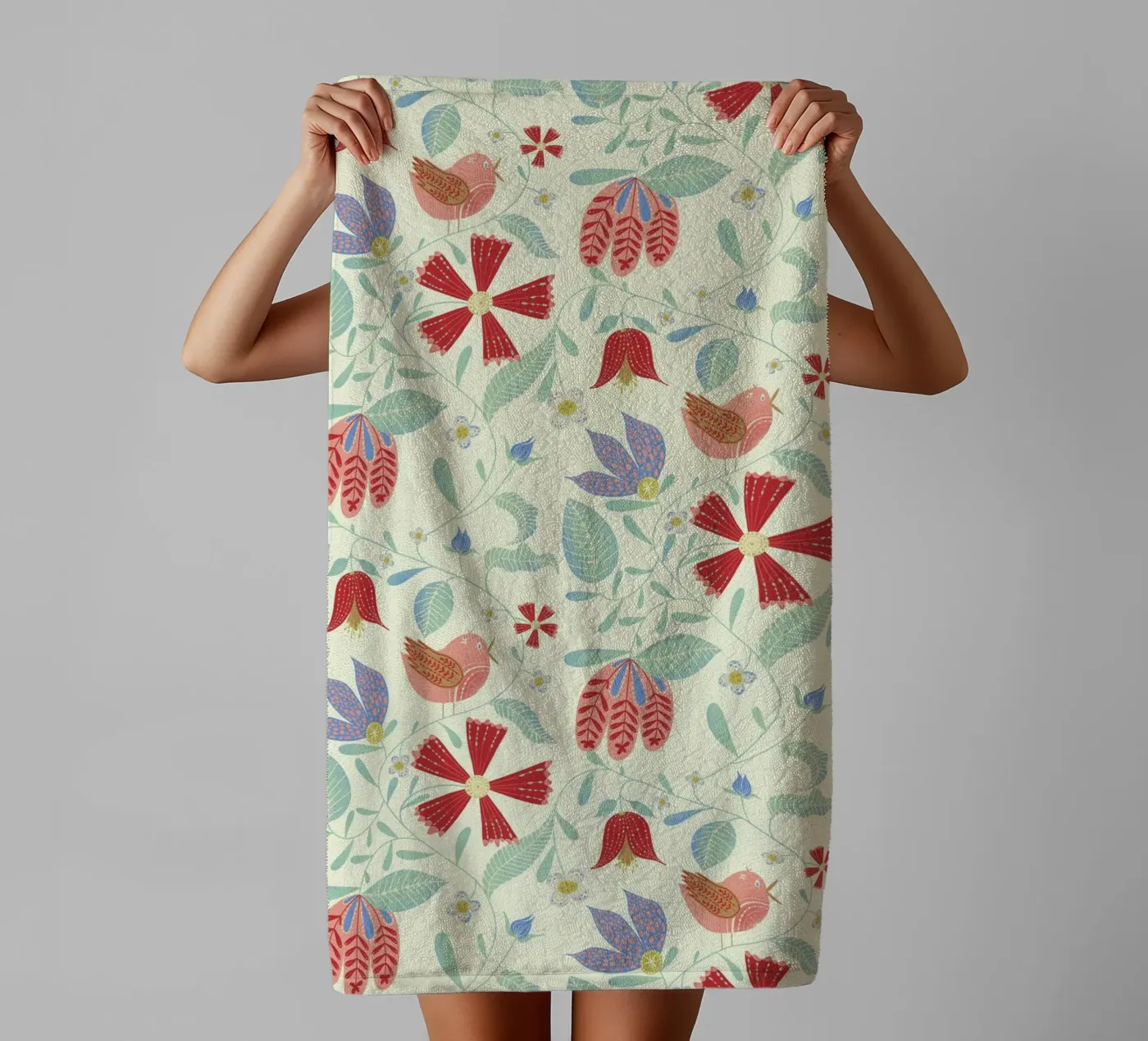 Vogels badhanddoek van nicigabrieldesigns