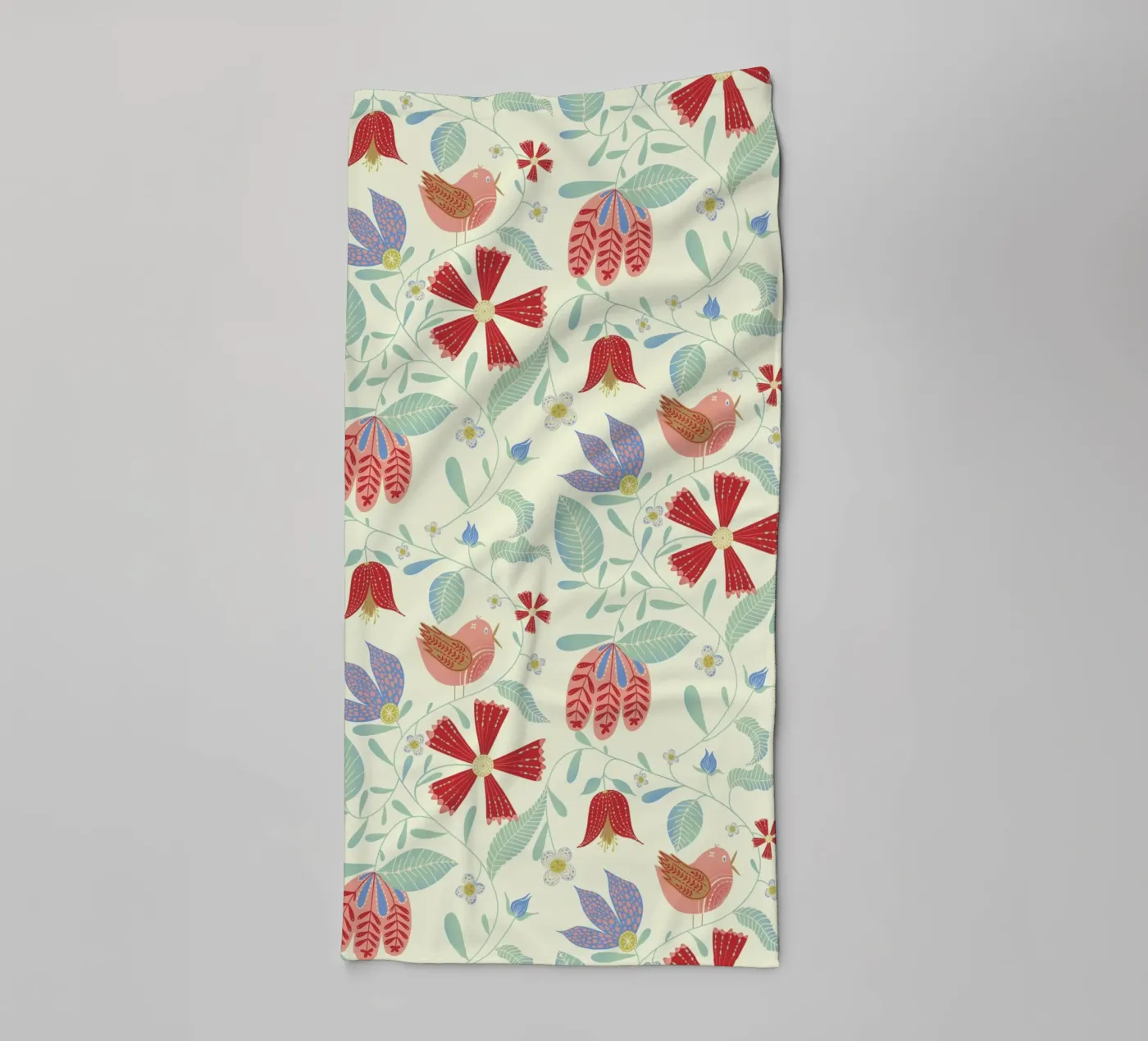 Vogels badhanddoek van nicigabrieldesigns