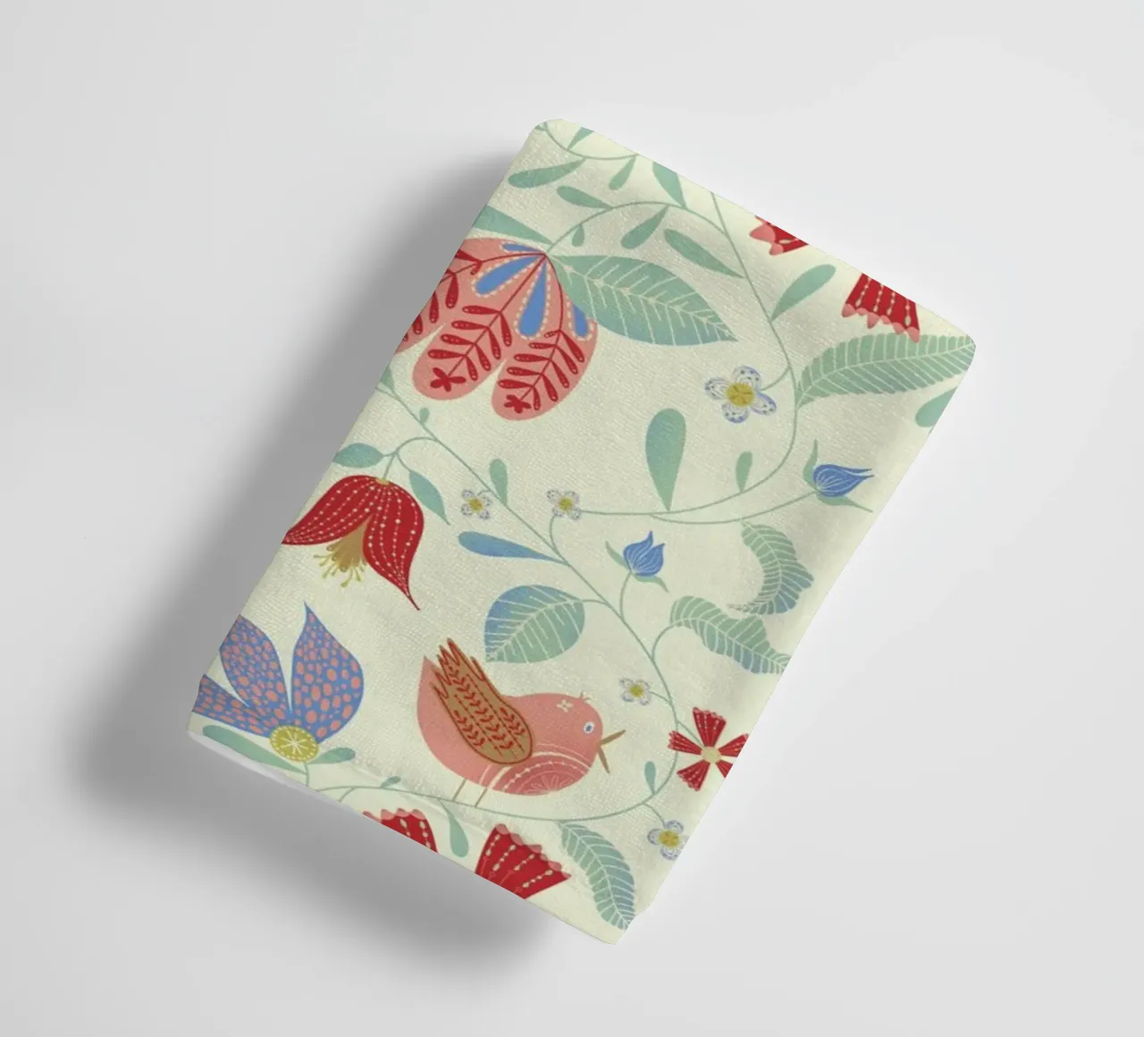 Uccelli floreali asciugamano da bagno da nicigabrieldesigns