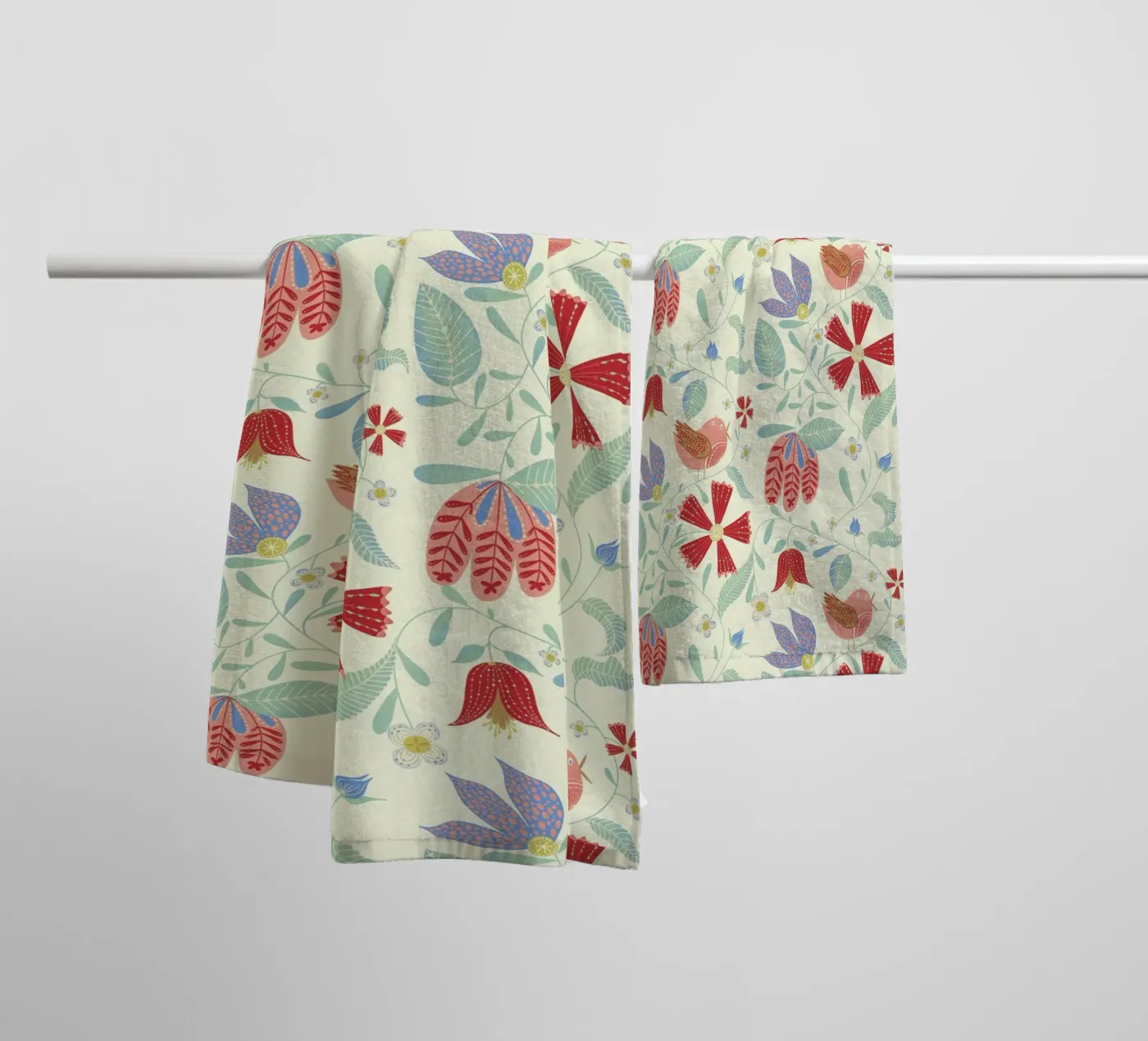 Vogels badhanddoek van nicigabrieldesigns