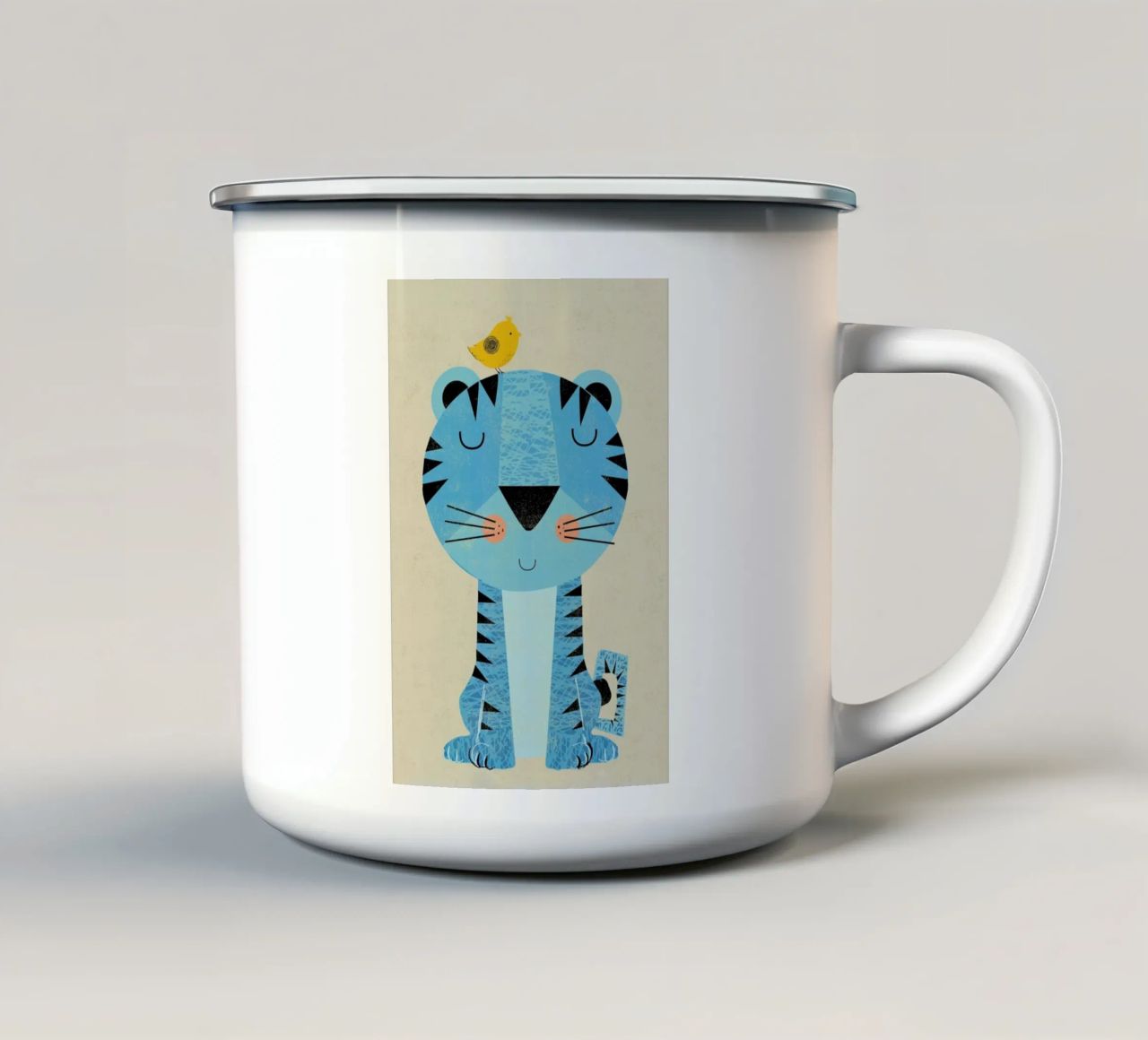 Tiger tazza in smalto da Rocket68