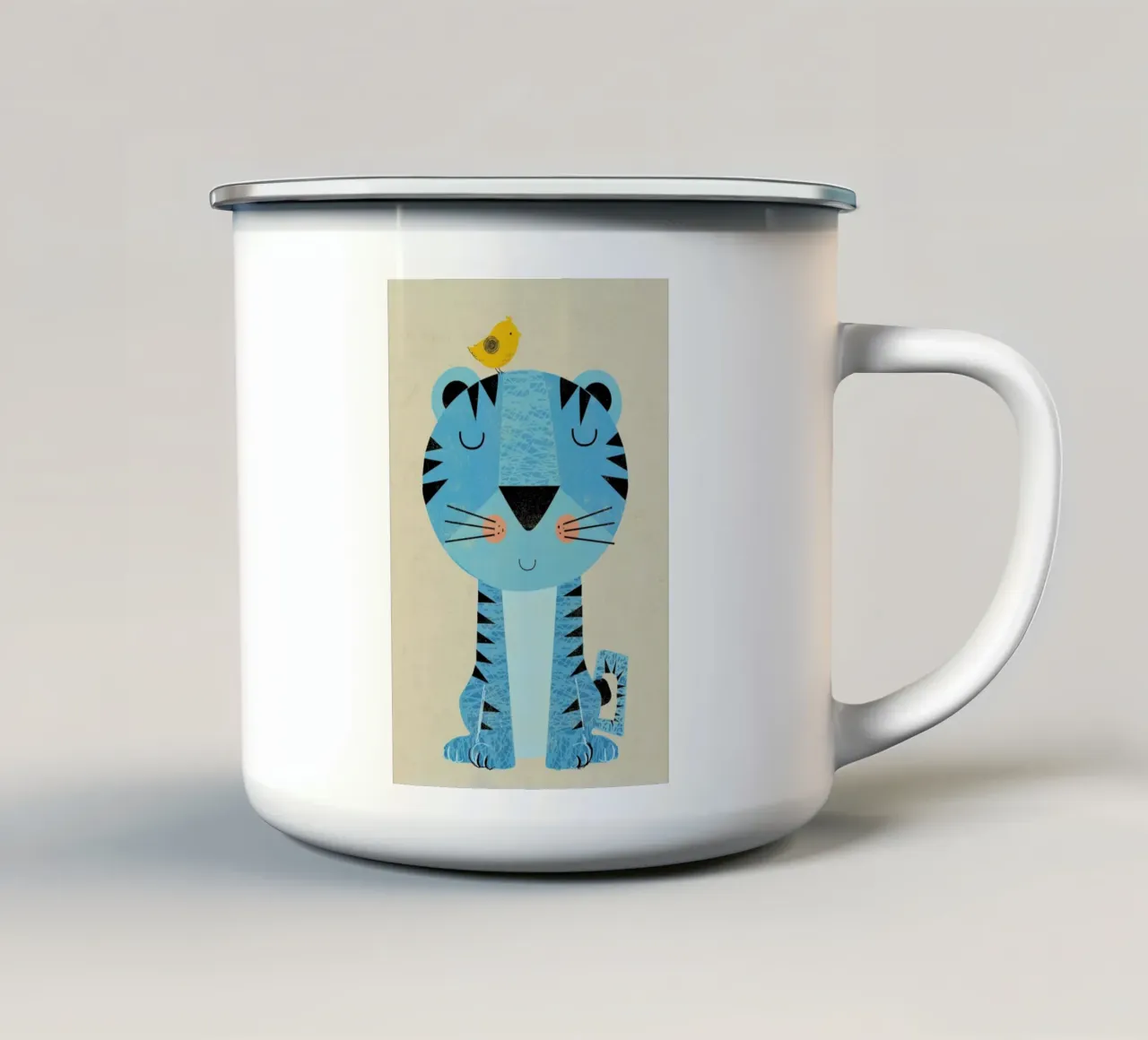 Tiger tazza in smalto da Rocket68