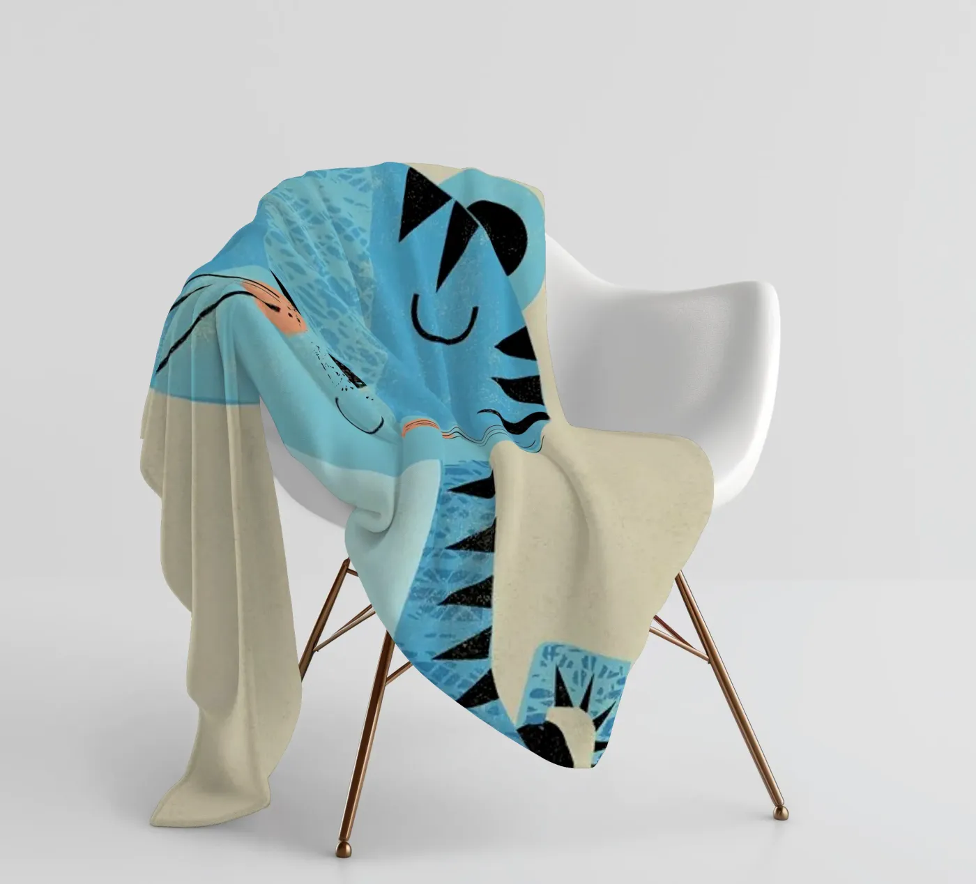 Tiger Fleecedecke von Rocket68