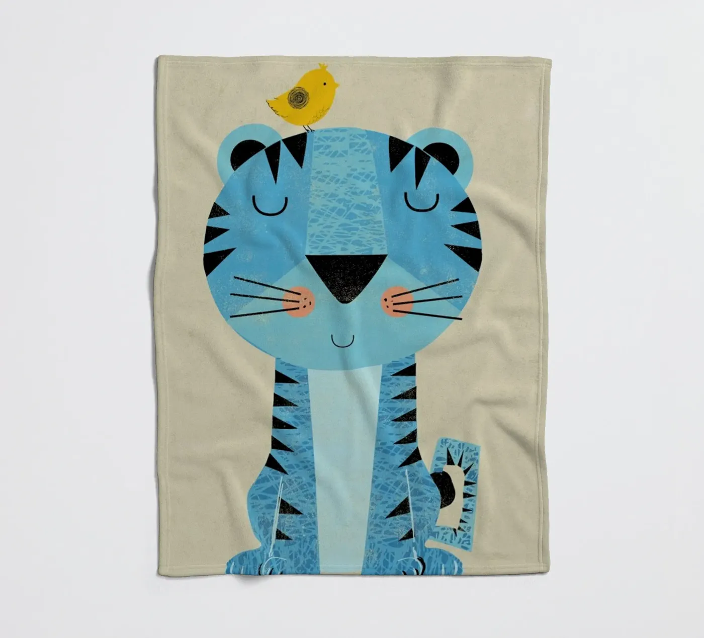 Tiger Fleecedecke von Rocket68