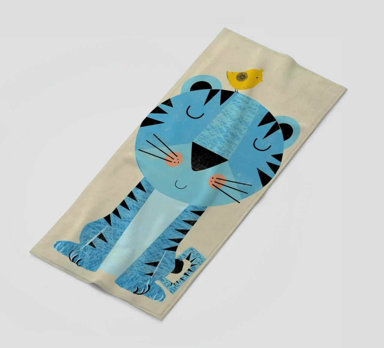 Tiger strandhanddoek van Rocket68