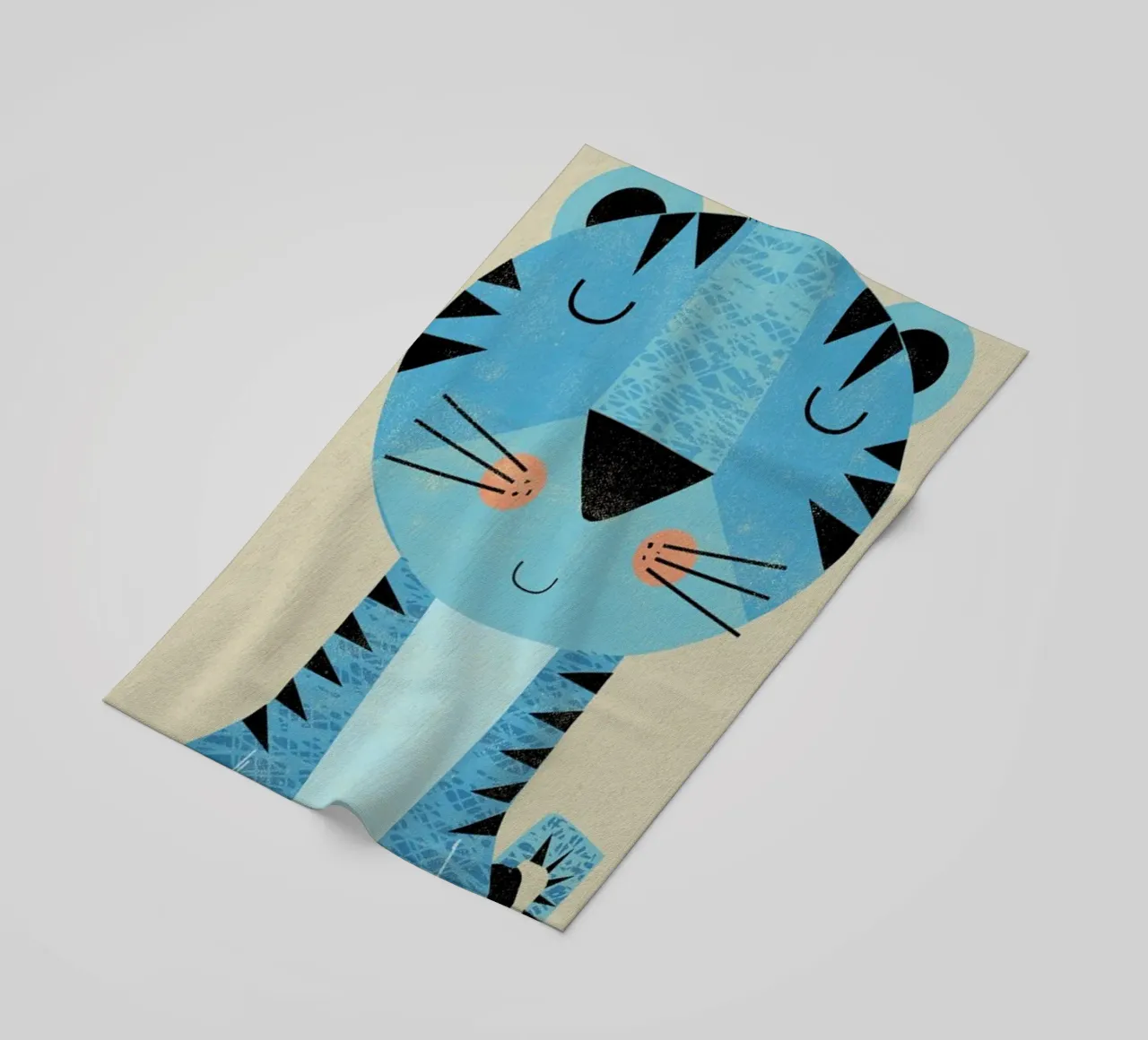 Tiger strandhanddoek van Rocket68