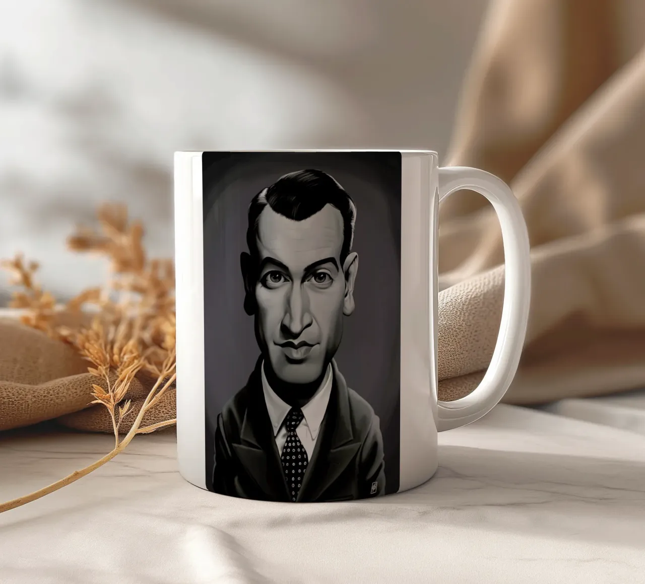 James Stewart tazza in ceramica da Rob Art | Illustration