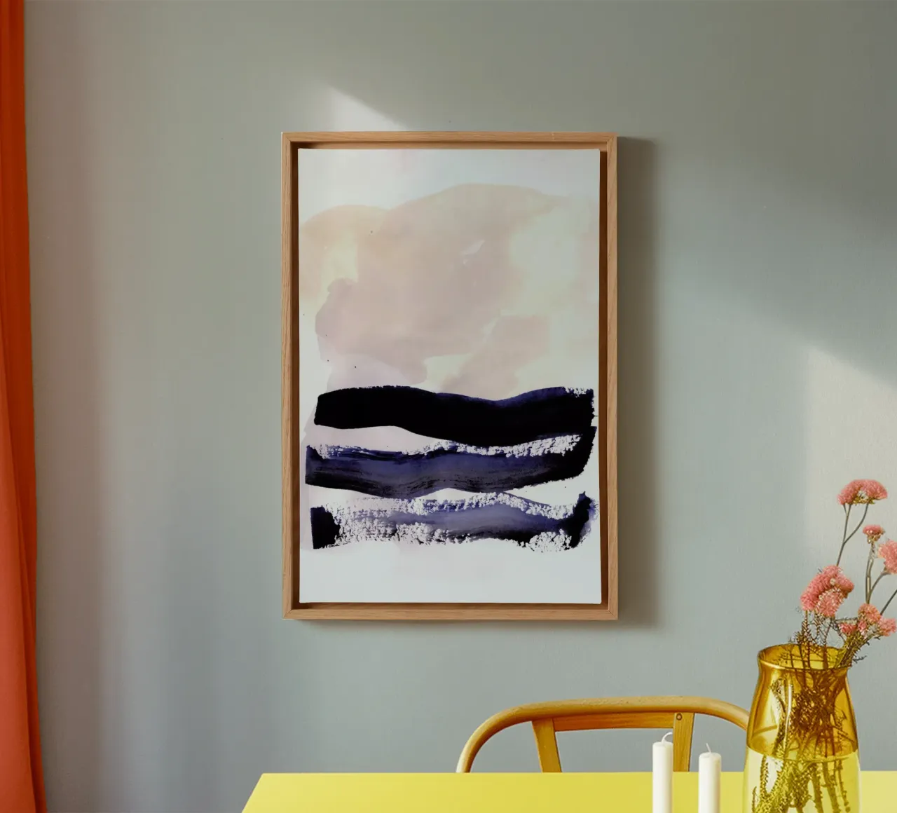 Surf canvas with Floater frame by IRIS LEHNHARDT FINE ART