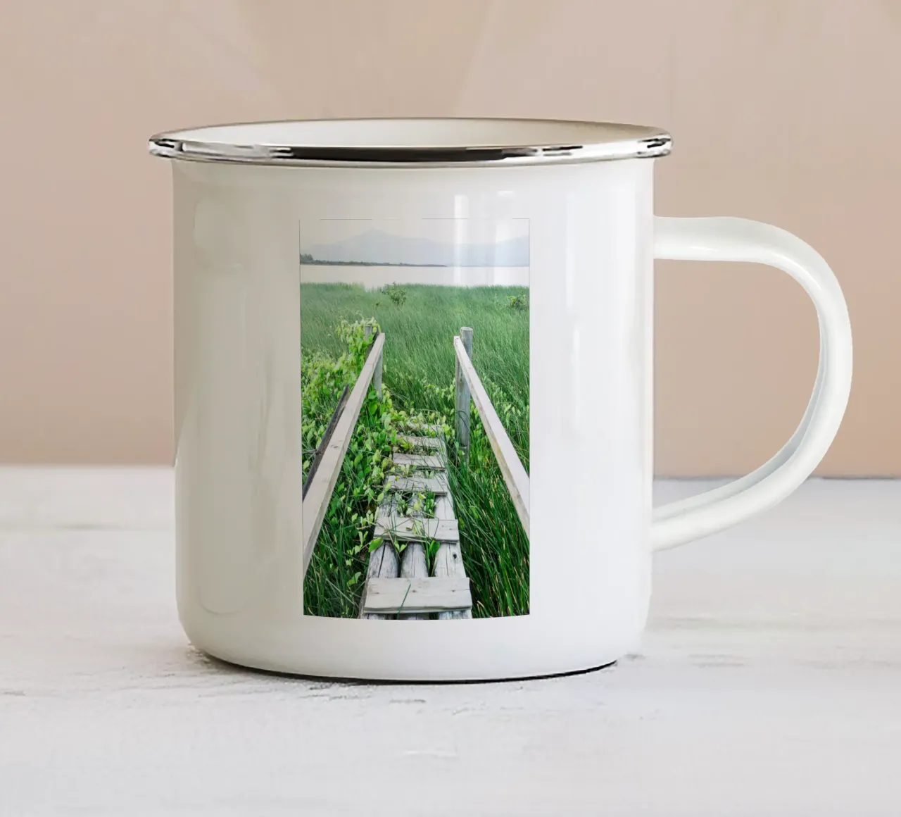 Verde #1 tazza in smalto da rafael campezato