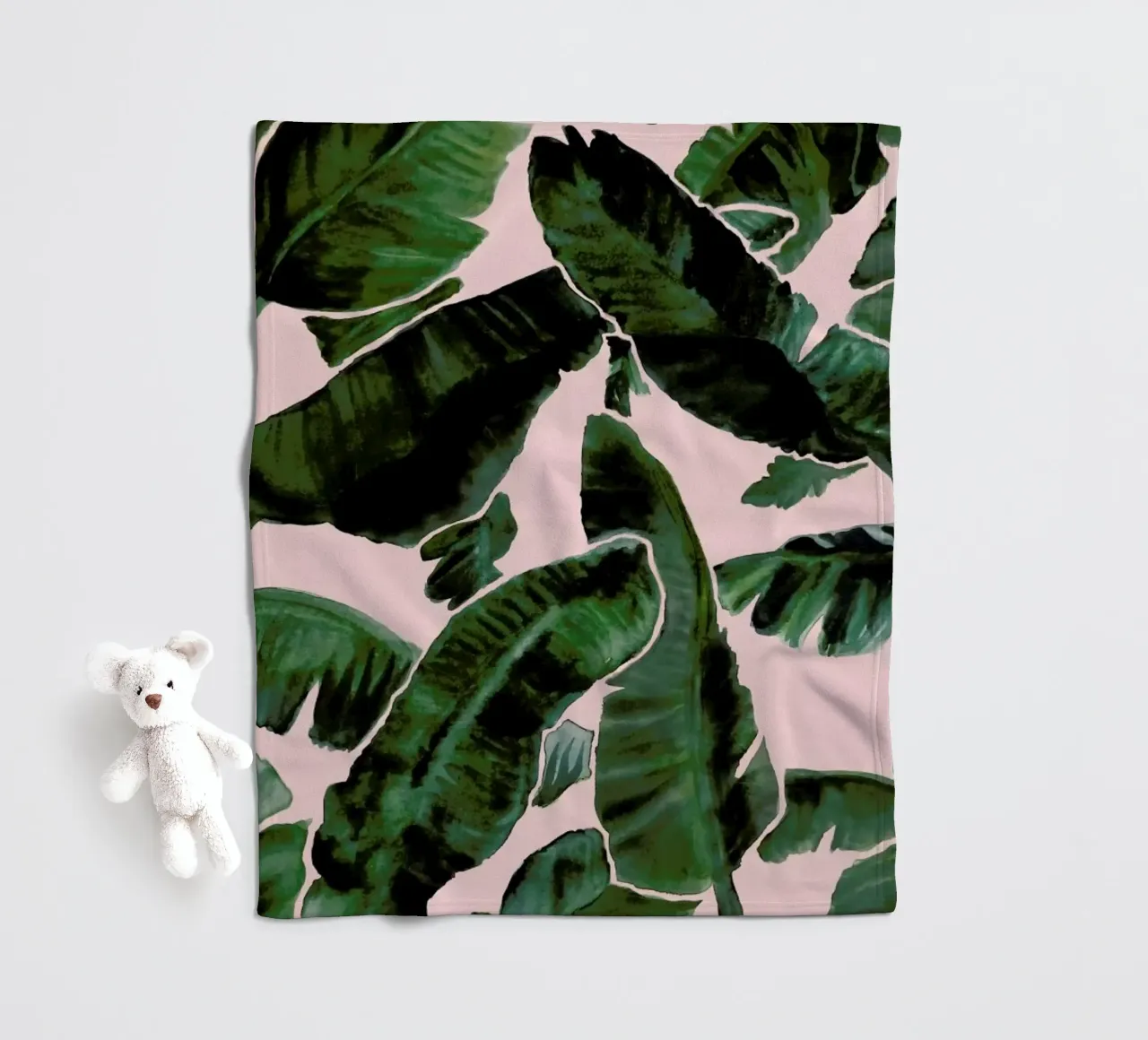 The Vacation Pink fleece blanket by Laura O'Connor