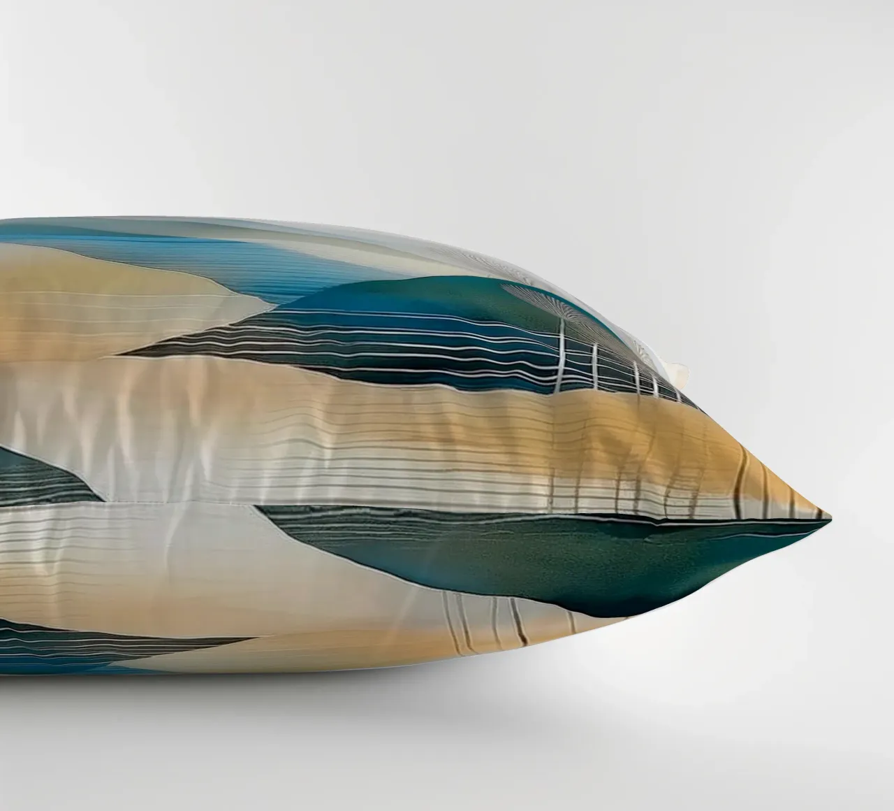 Landscape, abstract, art #6 cuscino da Hightown Design