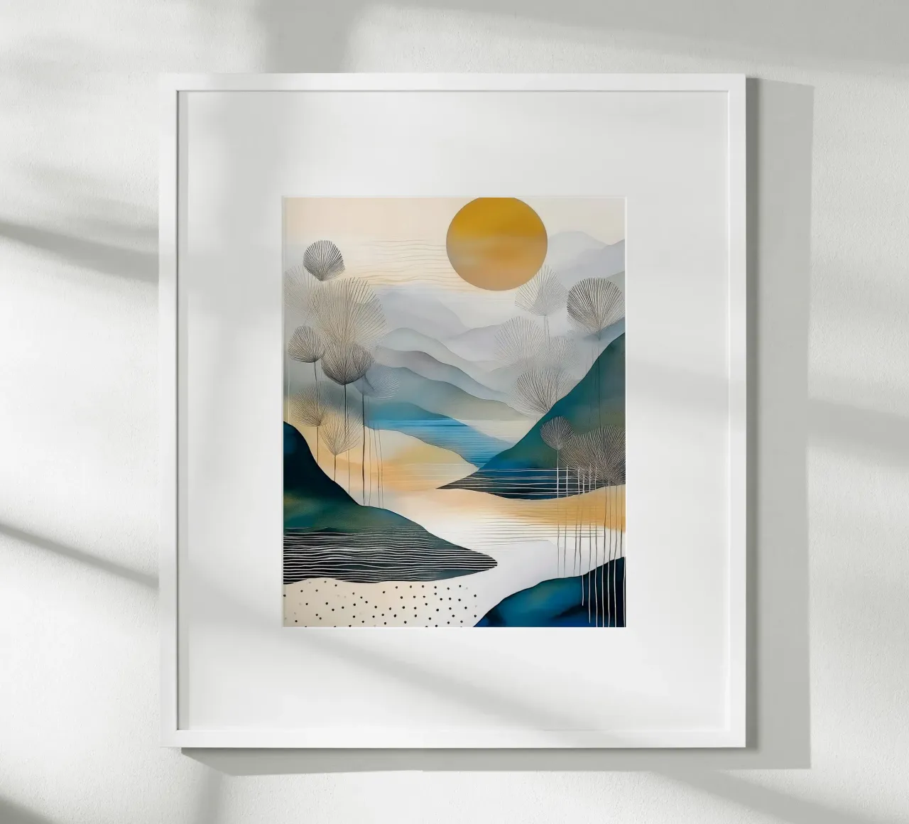 Landscape, abstract, art #6 carta hahnemühle da Hightown Design