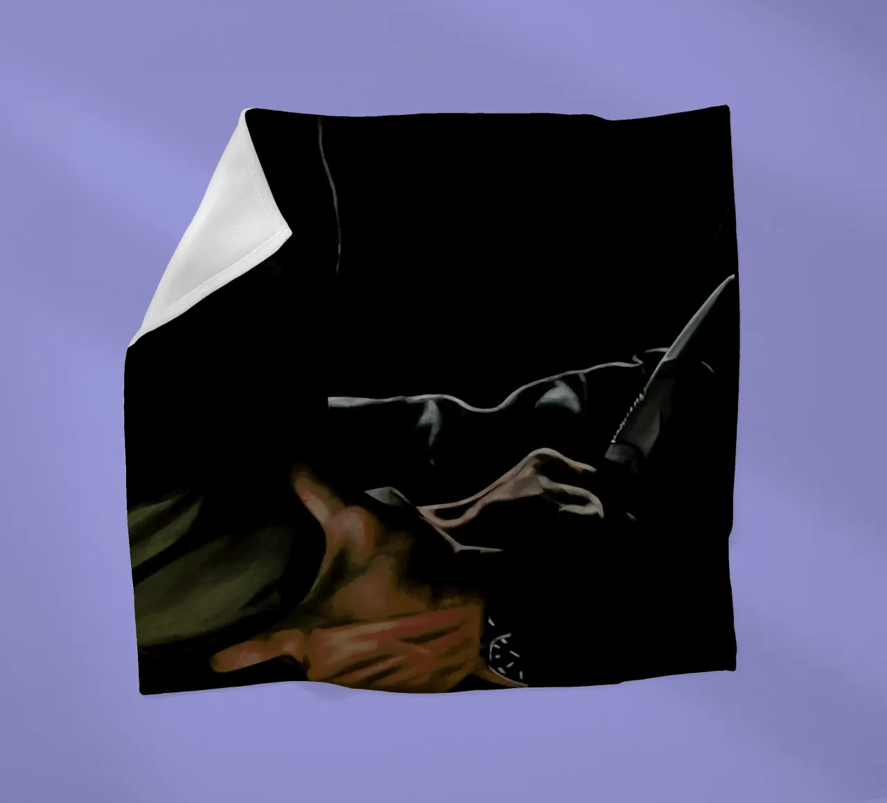 Main Couteau Fleecedecke von Jérôme Romain