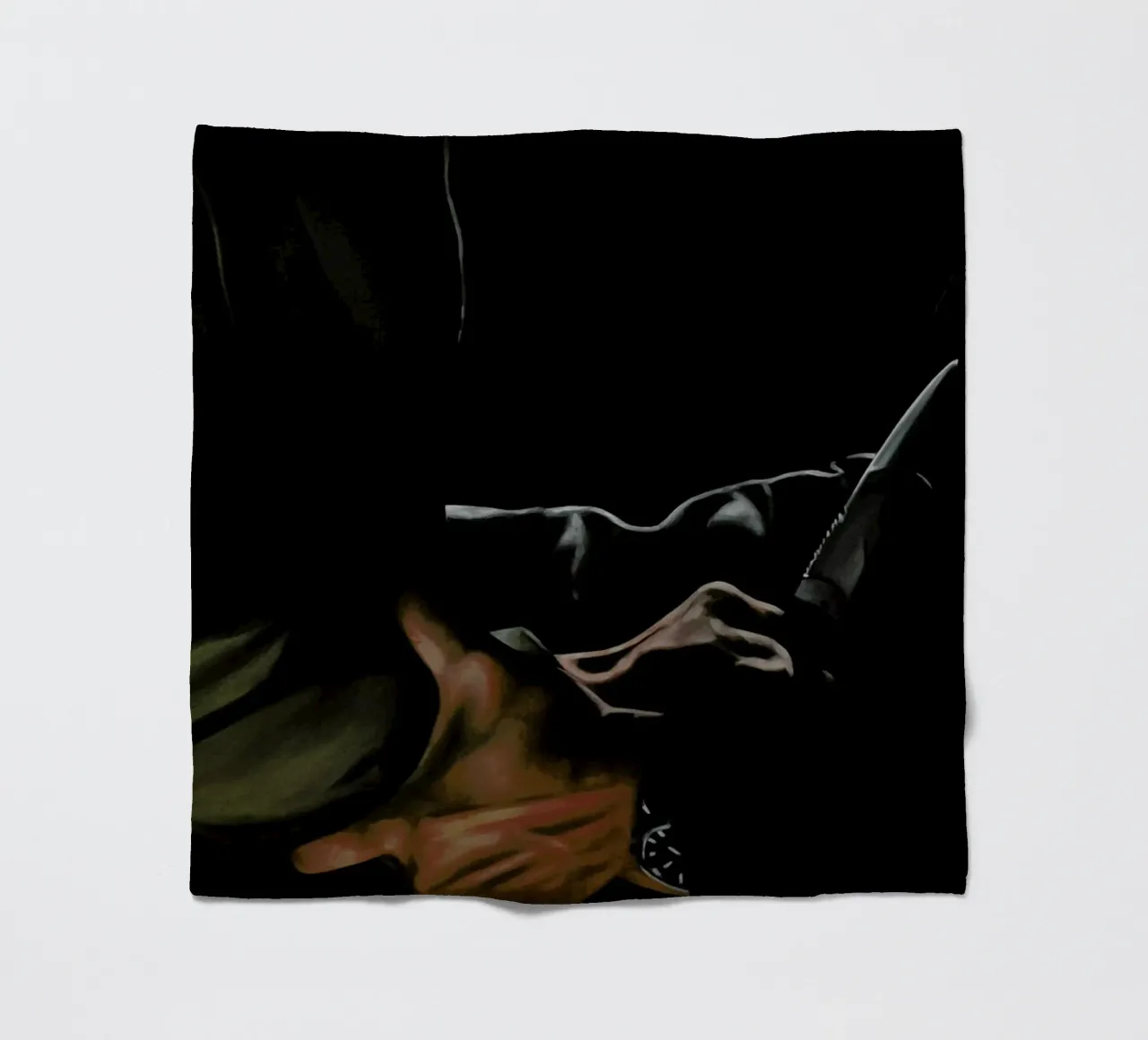 Main Couteau Fleecedecke von Jérôme Romain