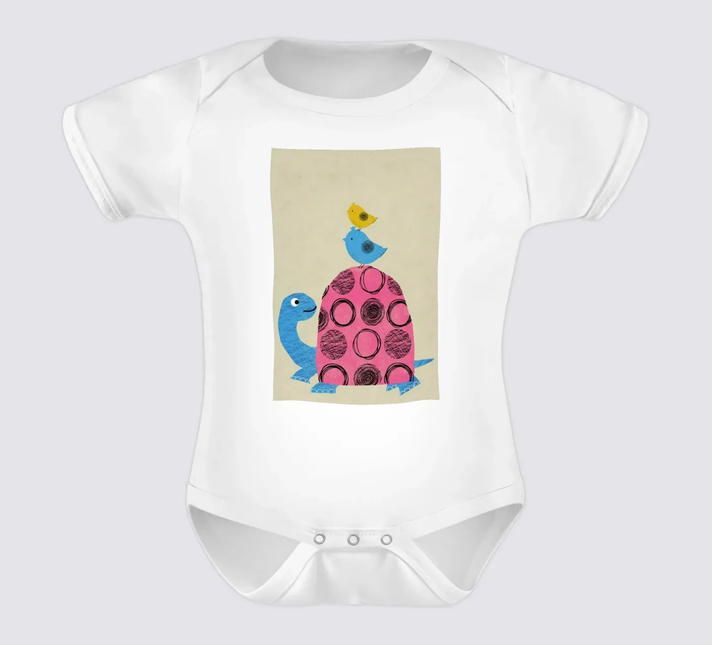 Tortoise body neonato maniche corte da Rocket68