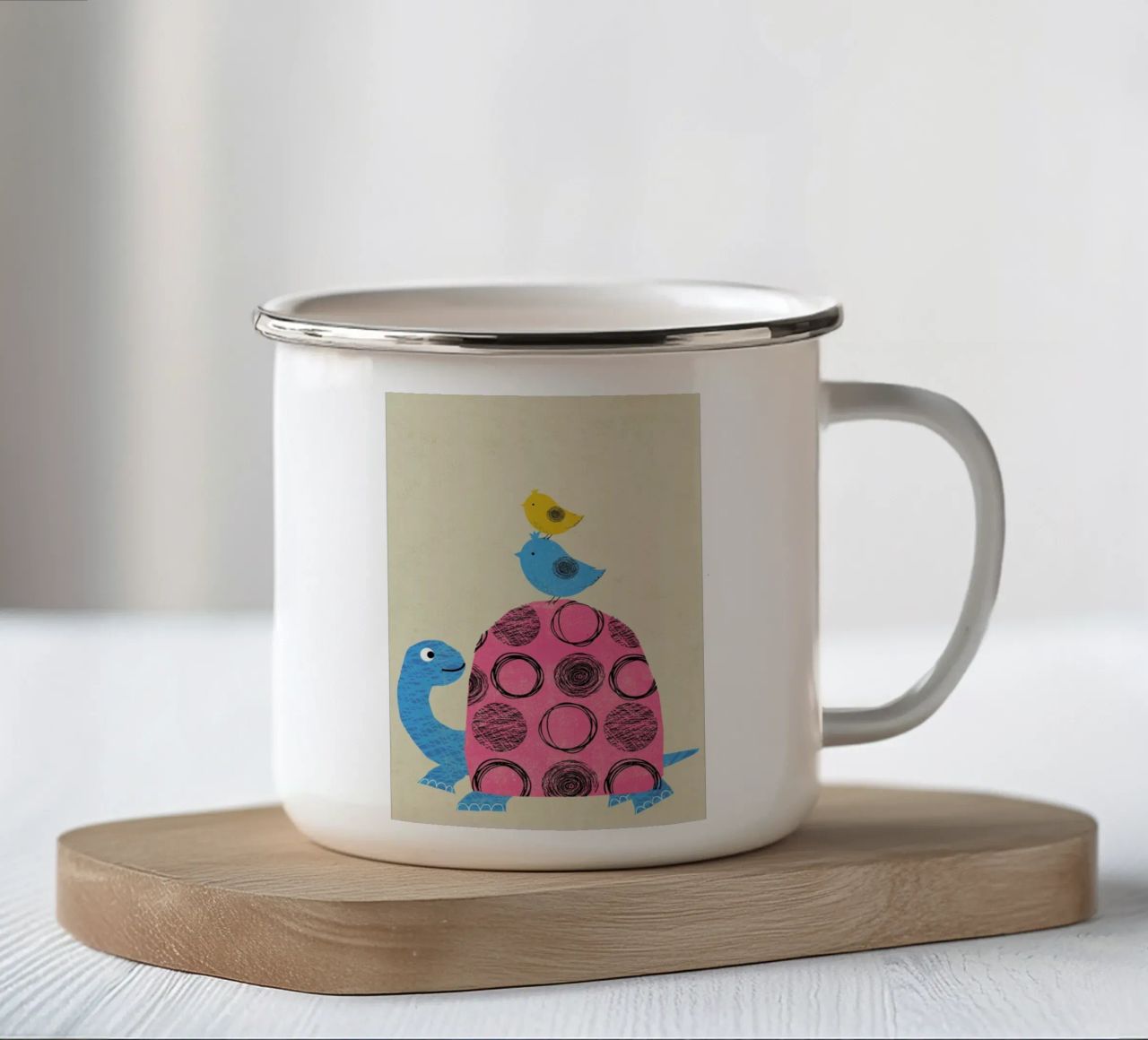 Tortoise tazza in smalto da Rocket68