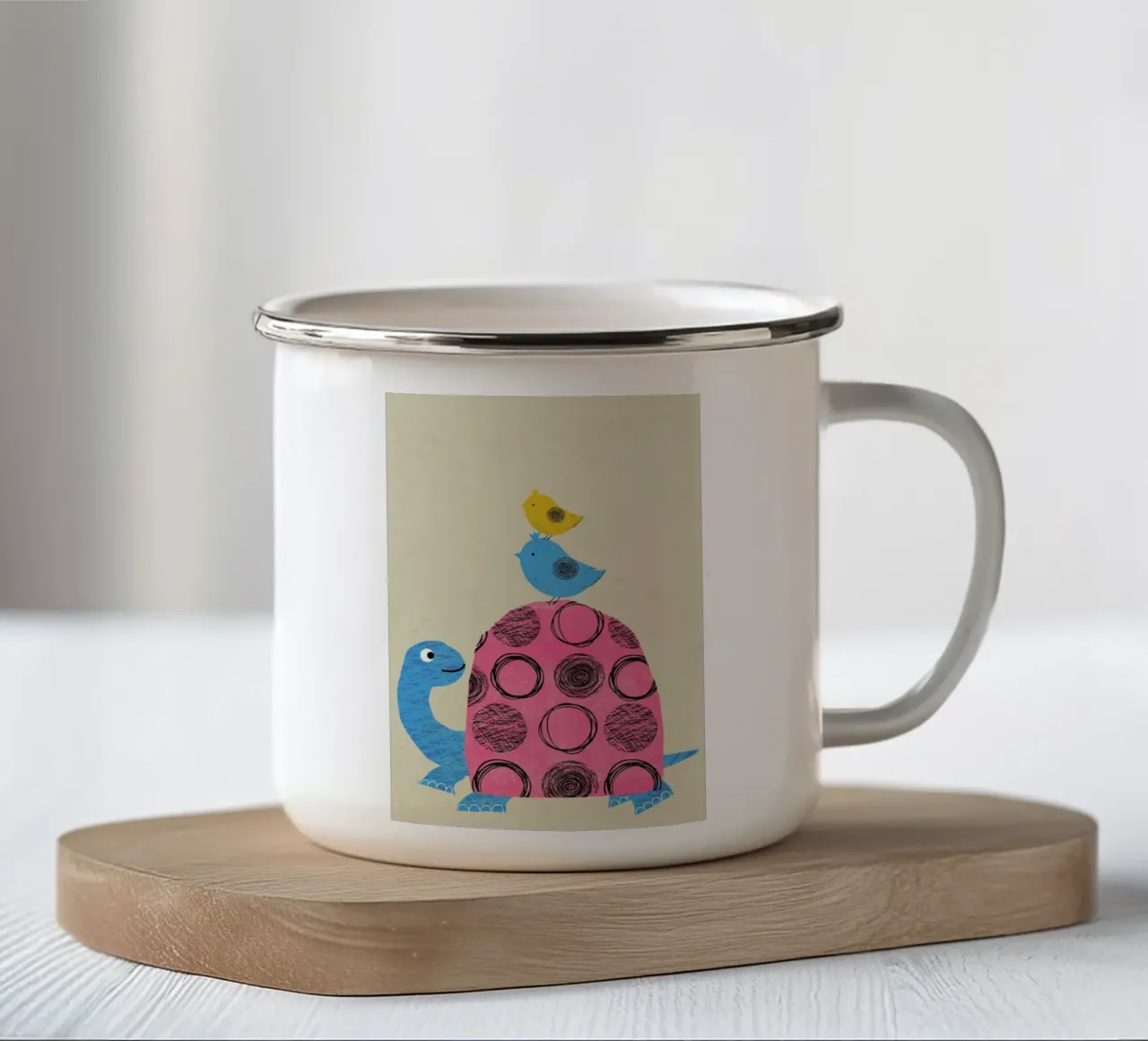 Tortoise Emaille Tasse von Rocket68