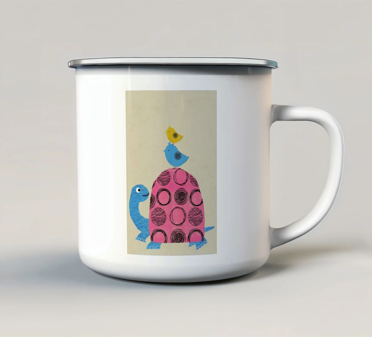 Tortoise tazza in smalto da Rocket68