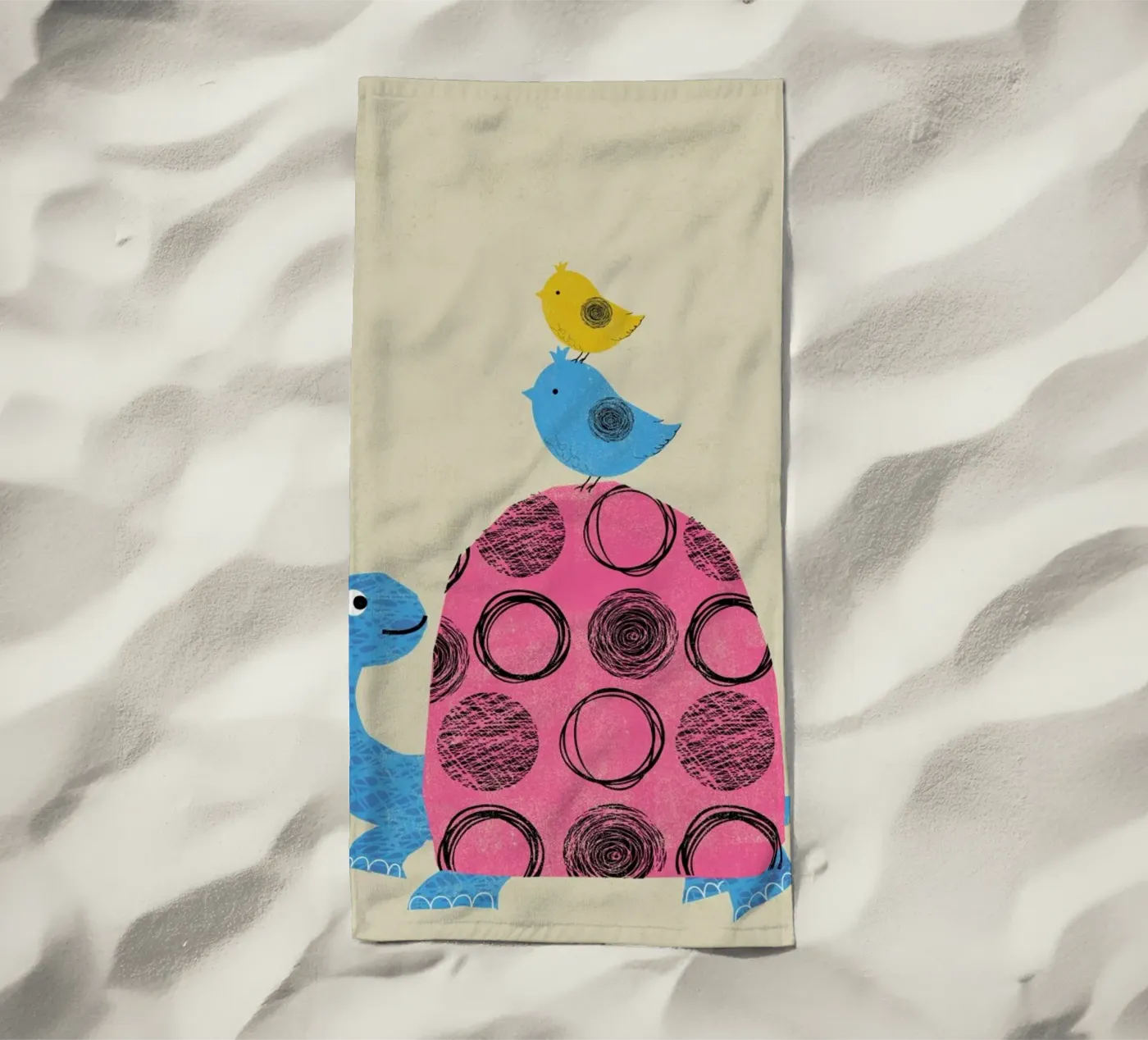 Tortoise beach towel by Rocket68