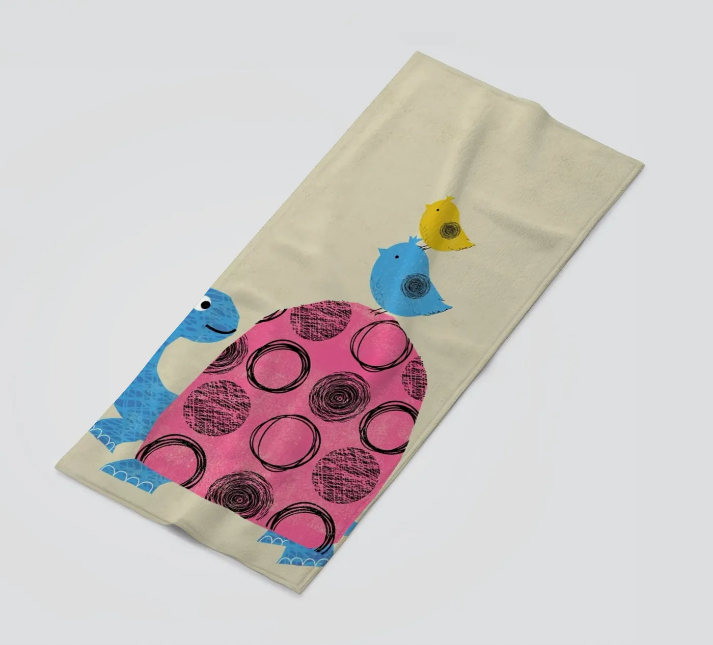 Tortoise beach towel by Rocket68