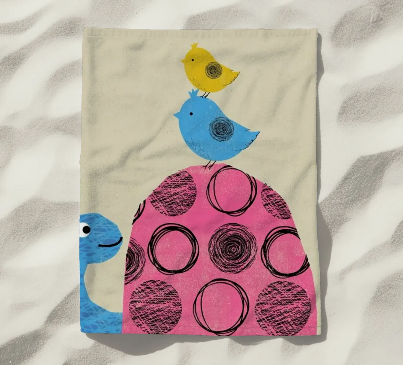 Tortoise beach towel by Rocket68