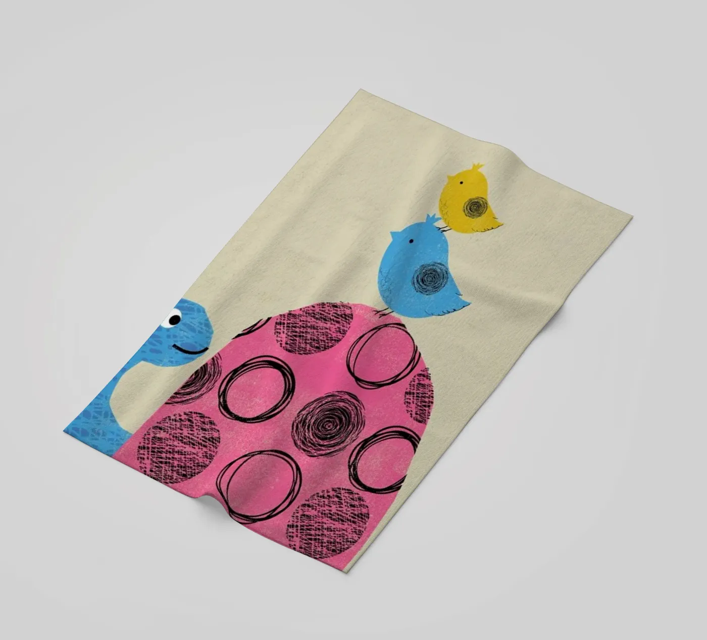 Tortoise beach towel by Rocket68