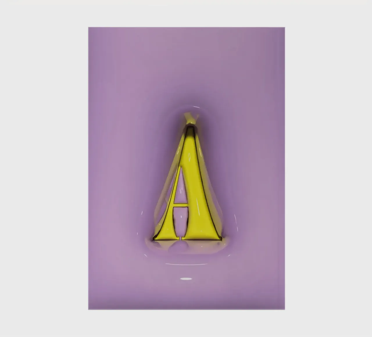 Bubblegum Inflate Initials A Purple notebook by Malou-Studio