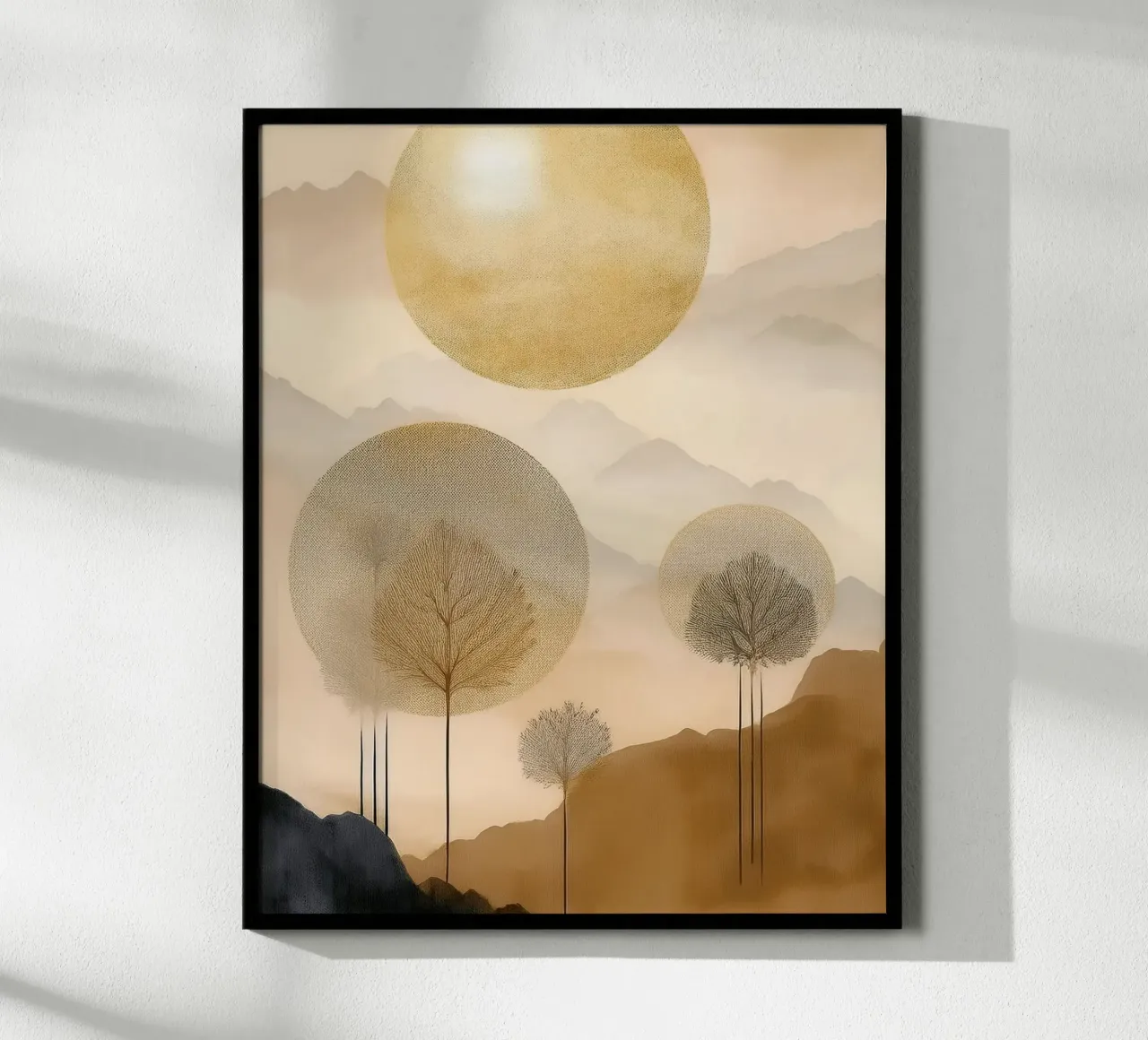 Landscape, abstract, art #7 carta hahnemühle da Hightown Design