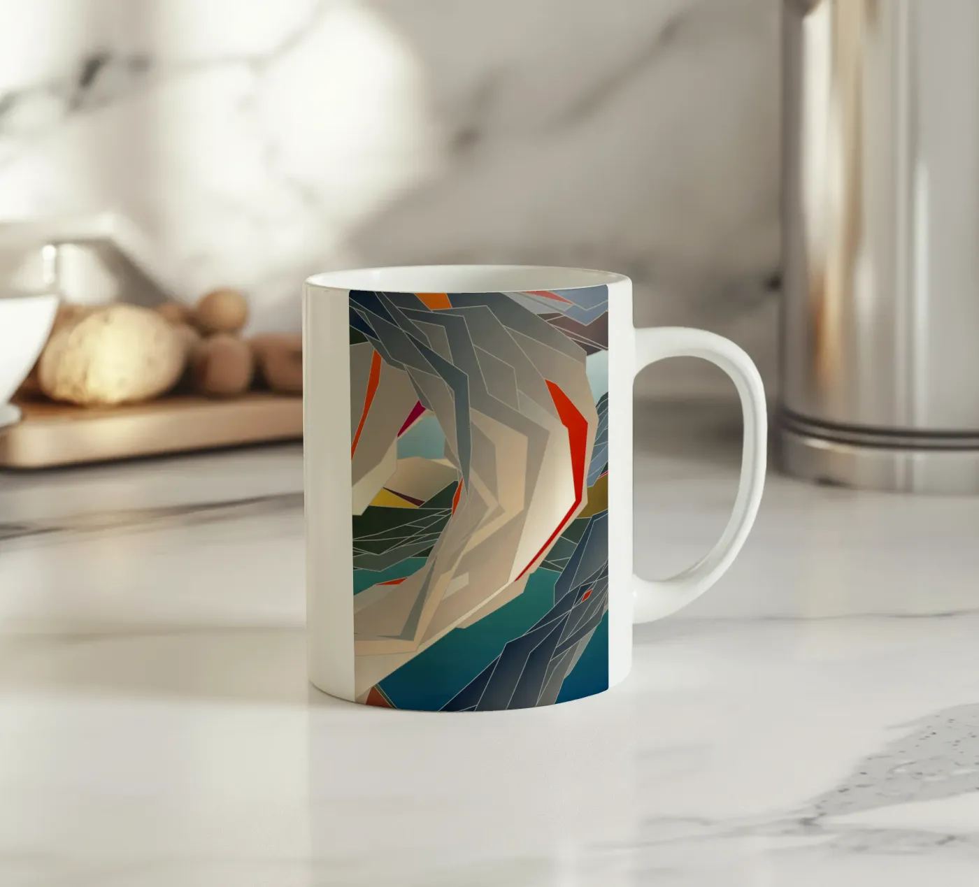 Terrestrial (9) ceramic mug by Angelo Cerantola