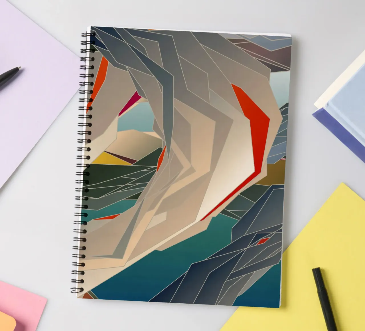 Terrestrial (9) spiral notebook by Angelo Cerantola