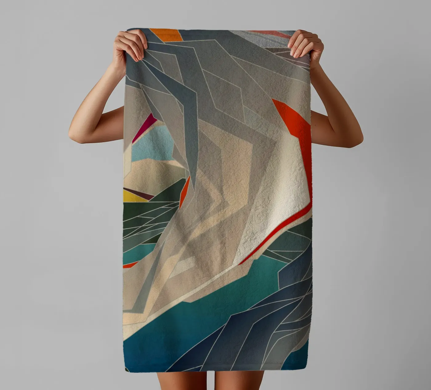 Terrestrial (9) towel by Angelo Cerantola