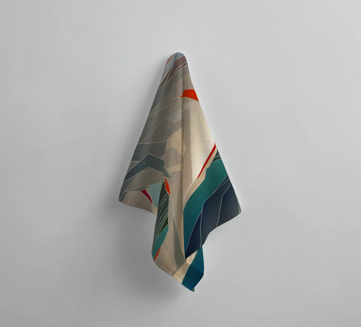 Terrestrial (9) towel by Angelo Cerantola