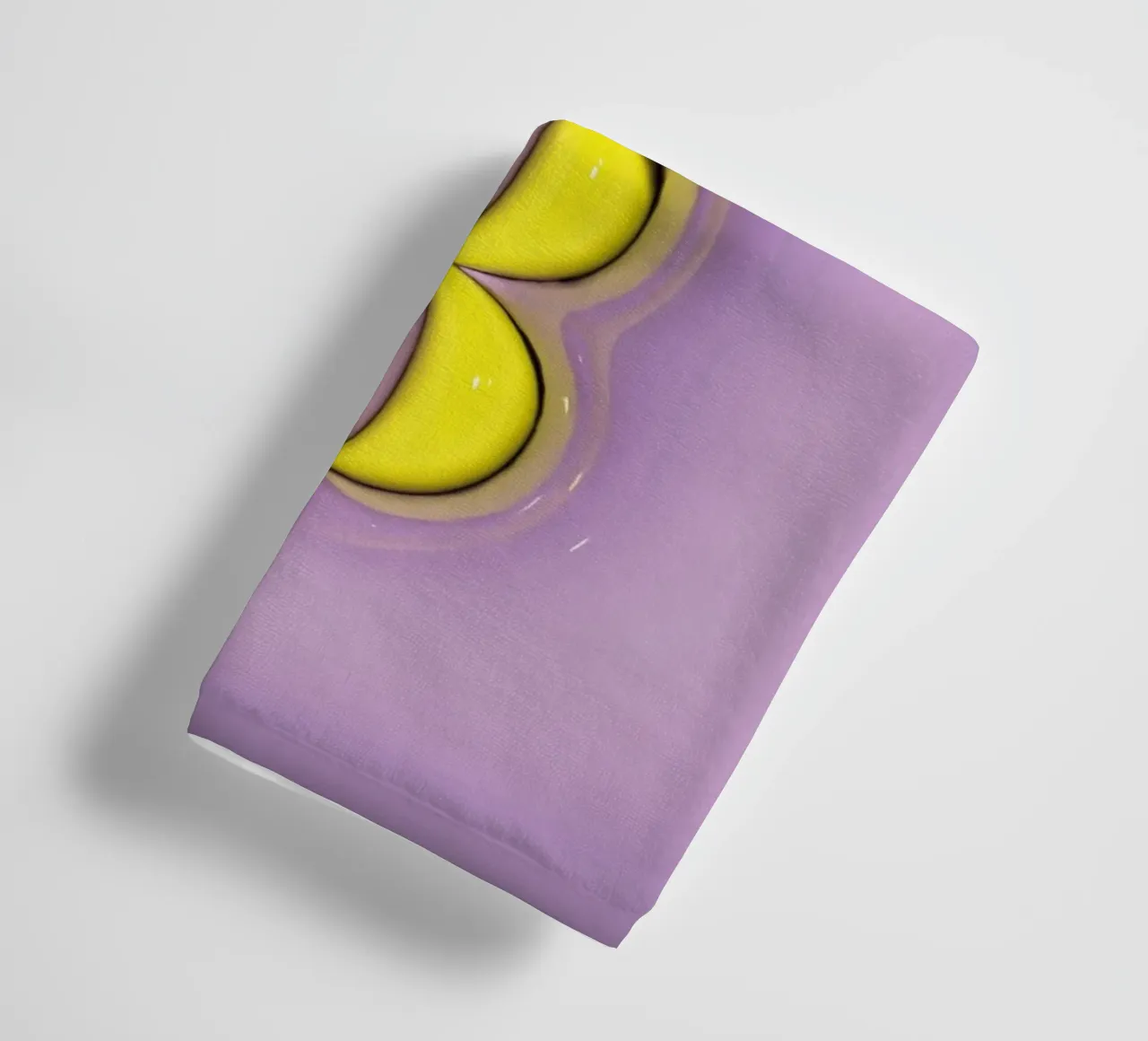 Bubblegum Inflate Initials B Purple towel by Malou-Studio