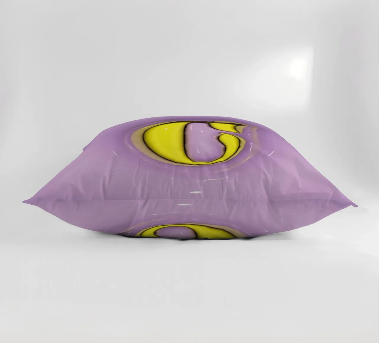 Bubblegum Gonfia le iniziali C Viola cuscino da Malou-Studio