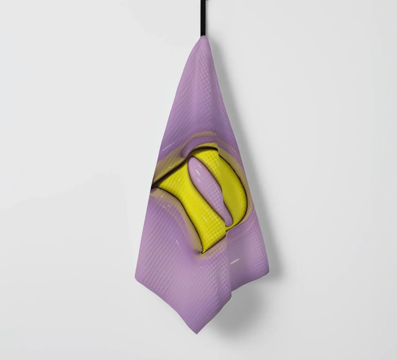 Gonflable Bubblegum Initiales D Violet torchon de Malou-Studio