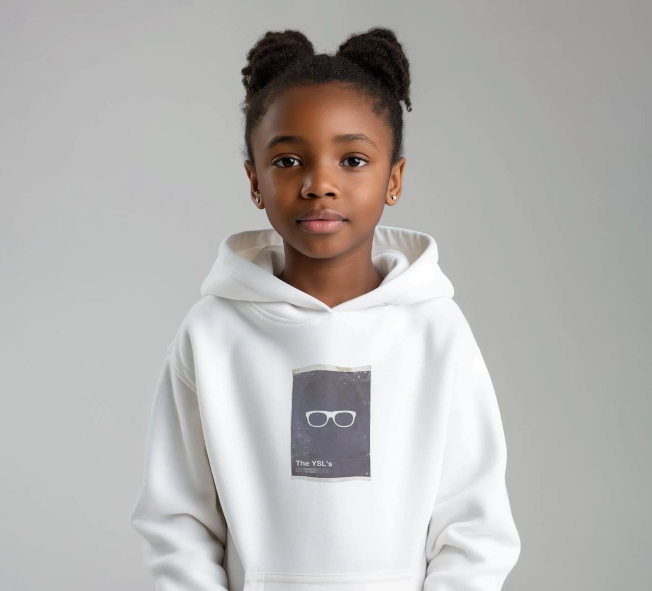 Framework YSL felpa bambino con cappuccio da Moxy Creative House