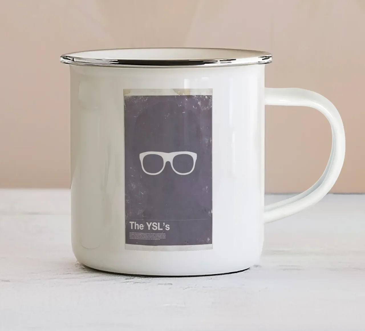 Framework YSL Emaille Tasse von Moxy Creative House