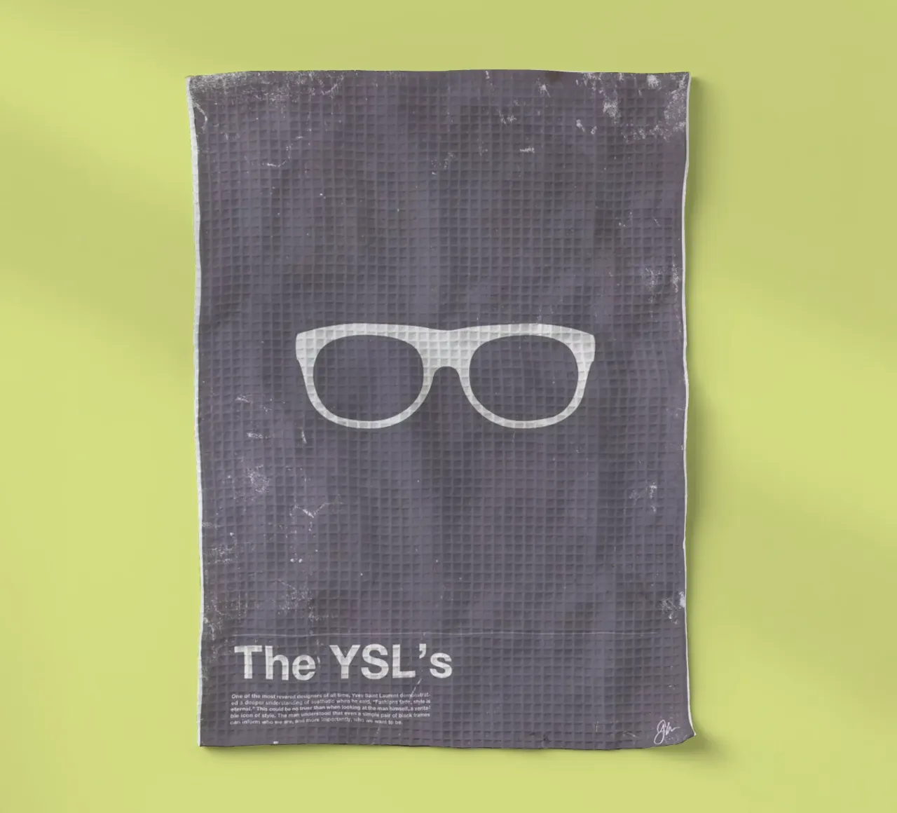 Framework YSL tea towel by Moxy Creative House