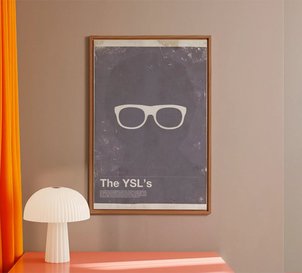 Framework YSL alluminio dibond da Moxy Creative House