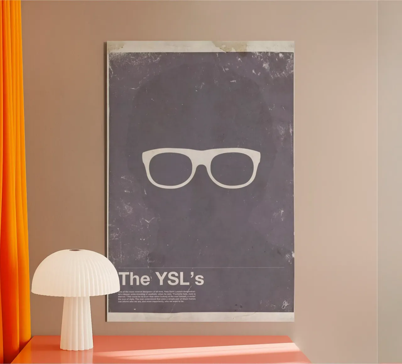 Framework YSL alluminio dibond da Moxy Creative House