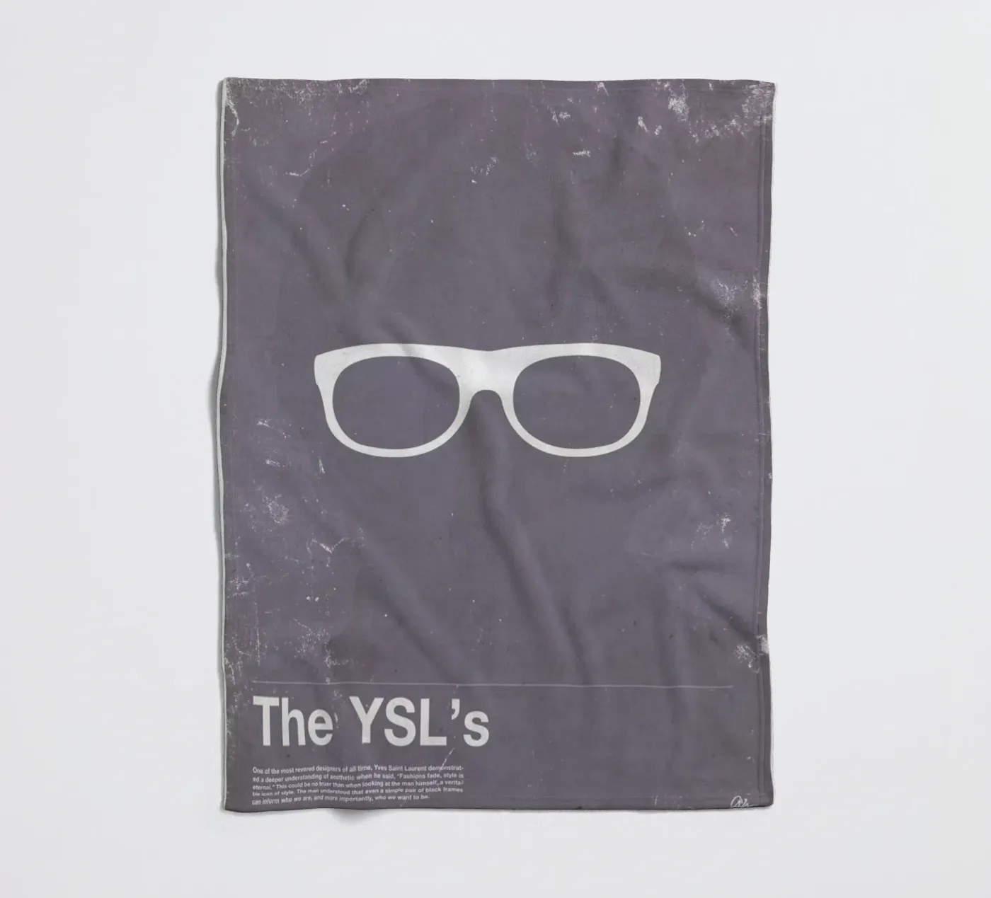 Framework YSL fleece blanket by Moxy Creative House