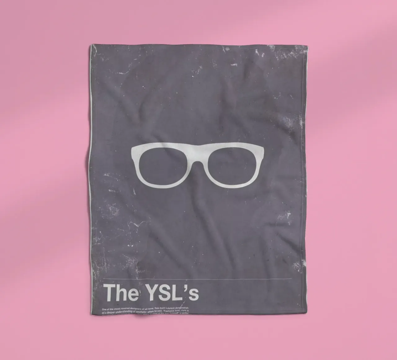 Framework YSL fleece blanket by Moxy Creative House