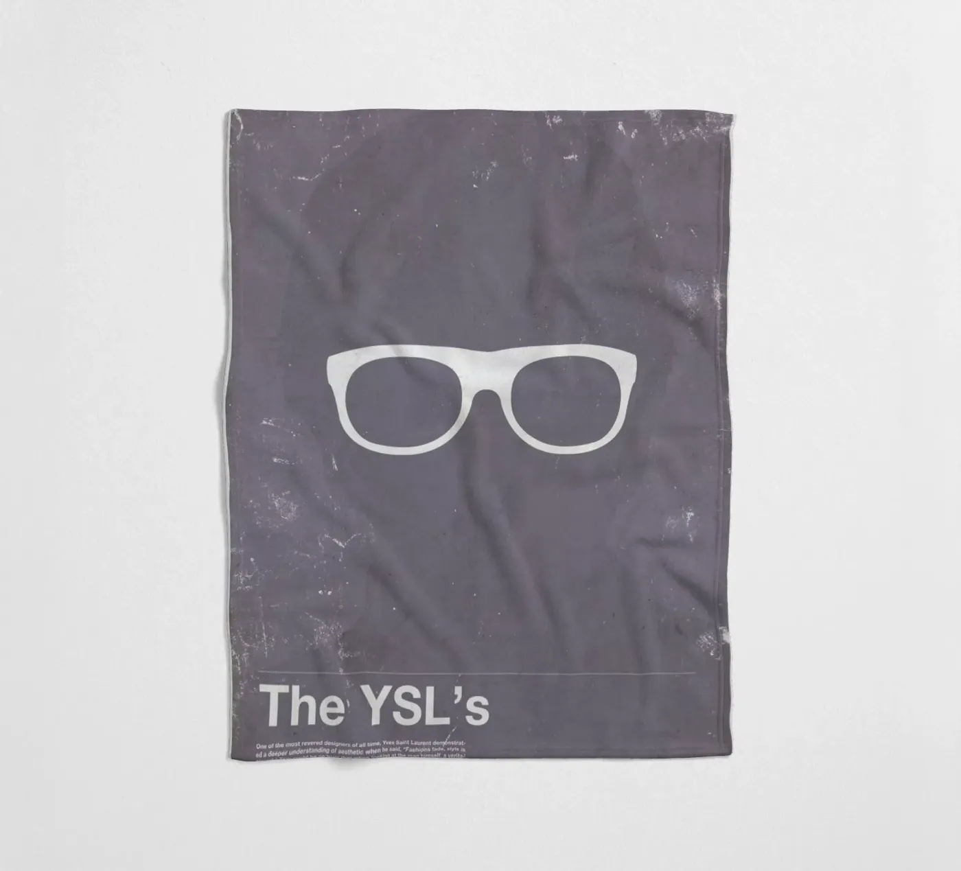 Framework YSL fleece blanket by Moxy Creative House