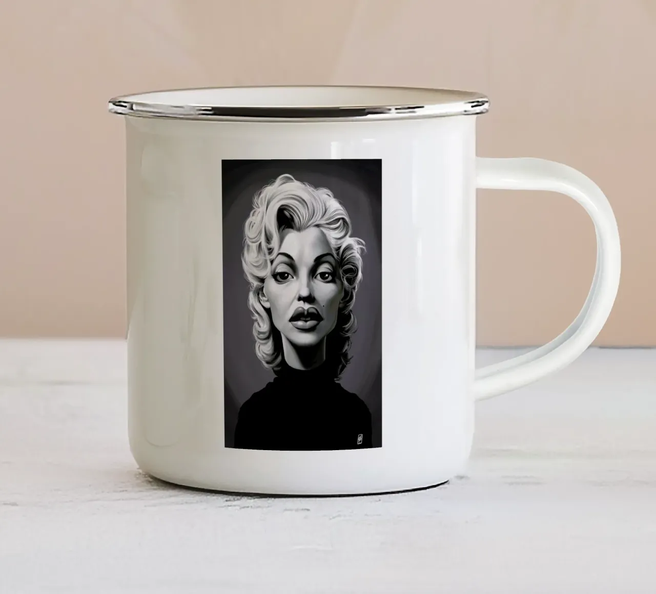 Marylin Monroe tazza in smalto da Rob Art | Illustration