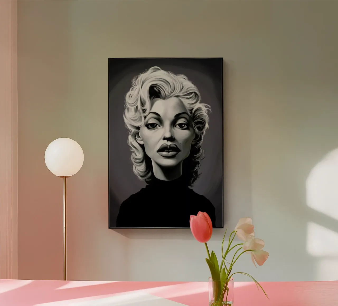 Marylin Monroe plexiglass da Rob Art | Illustration